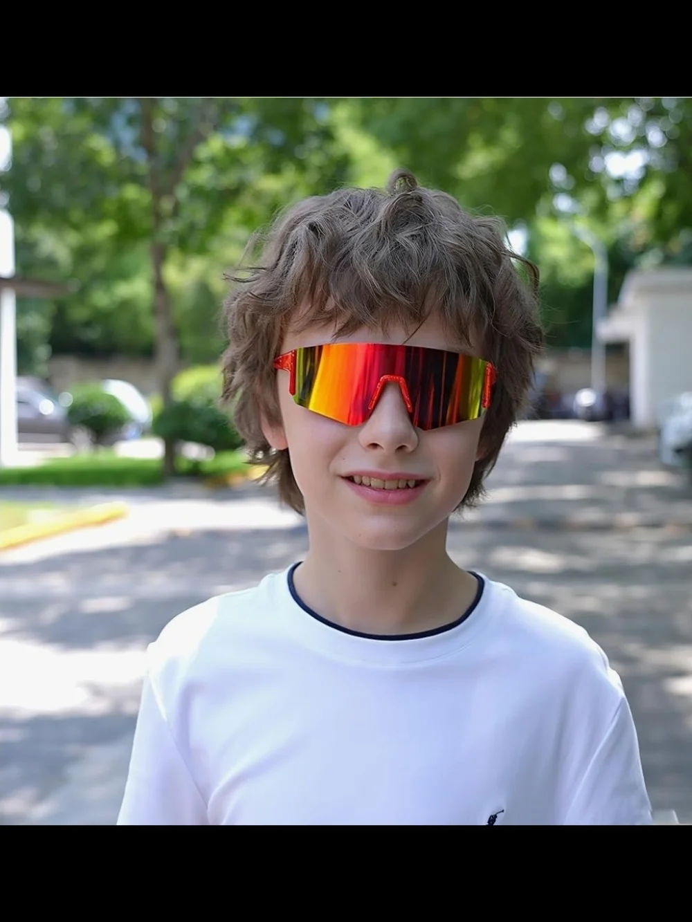 SEKKAF Youth Baseball Sunglasses for Boys Girls Age 6-12 Softball Cycling Sports